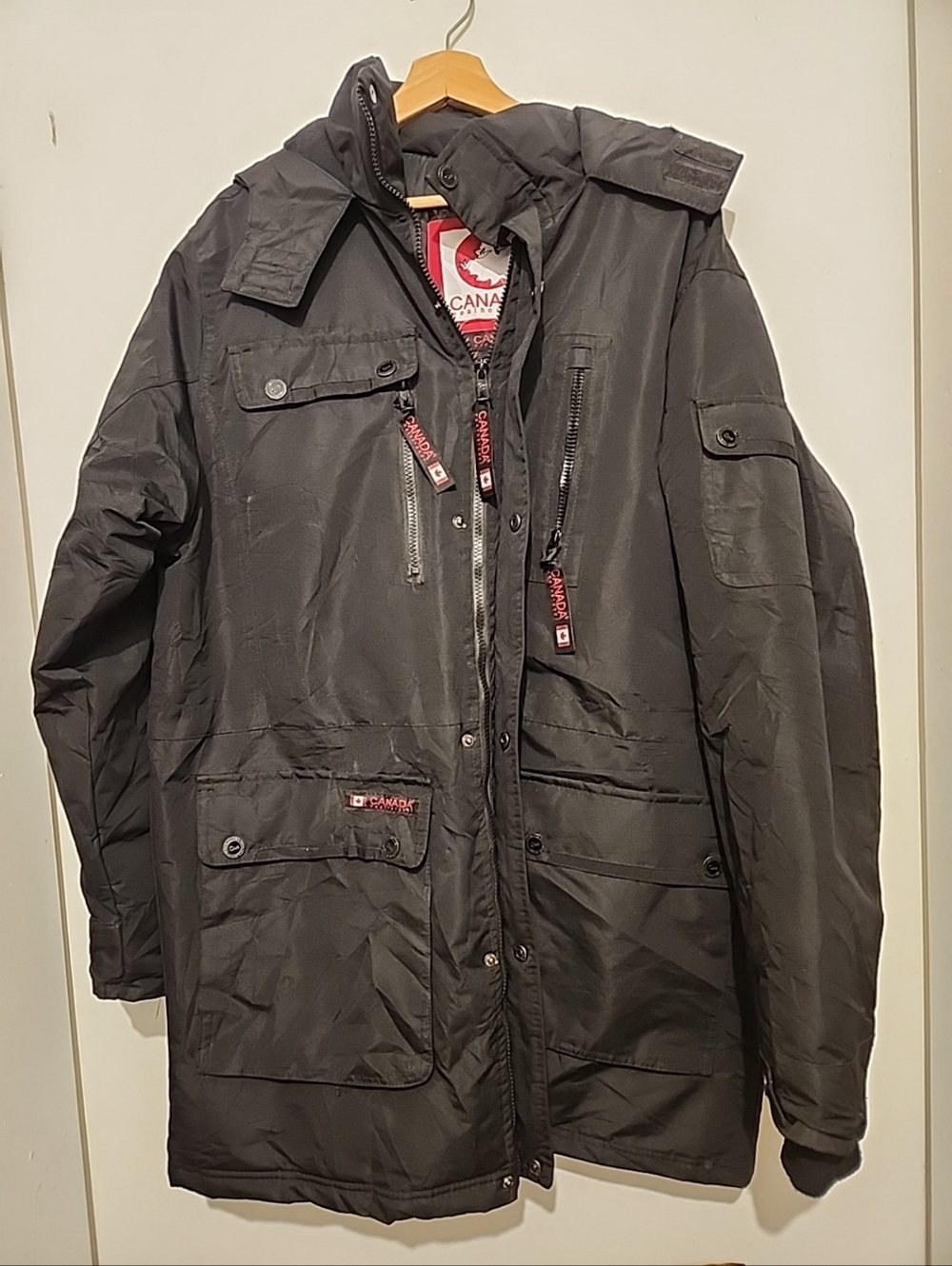 Canada Weather Gear Men's 4-Pocket Hooded Parka